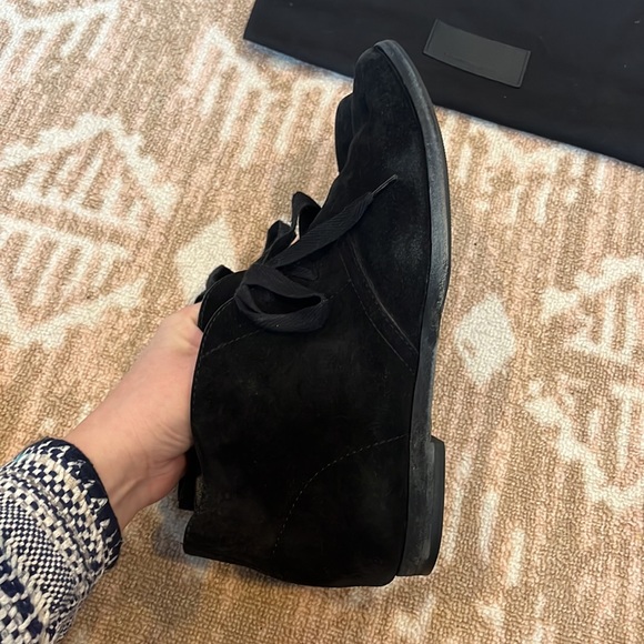 Alexander wang suede lace bootie sz 39.5 black - Picture 3 of 9